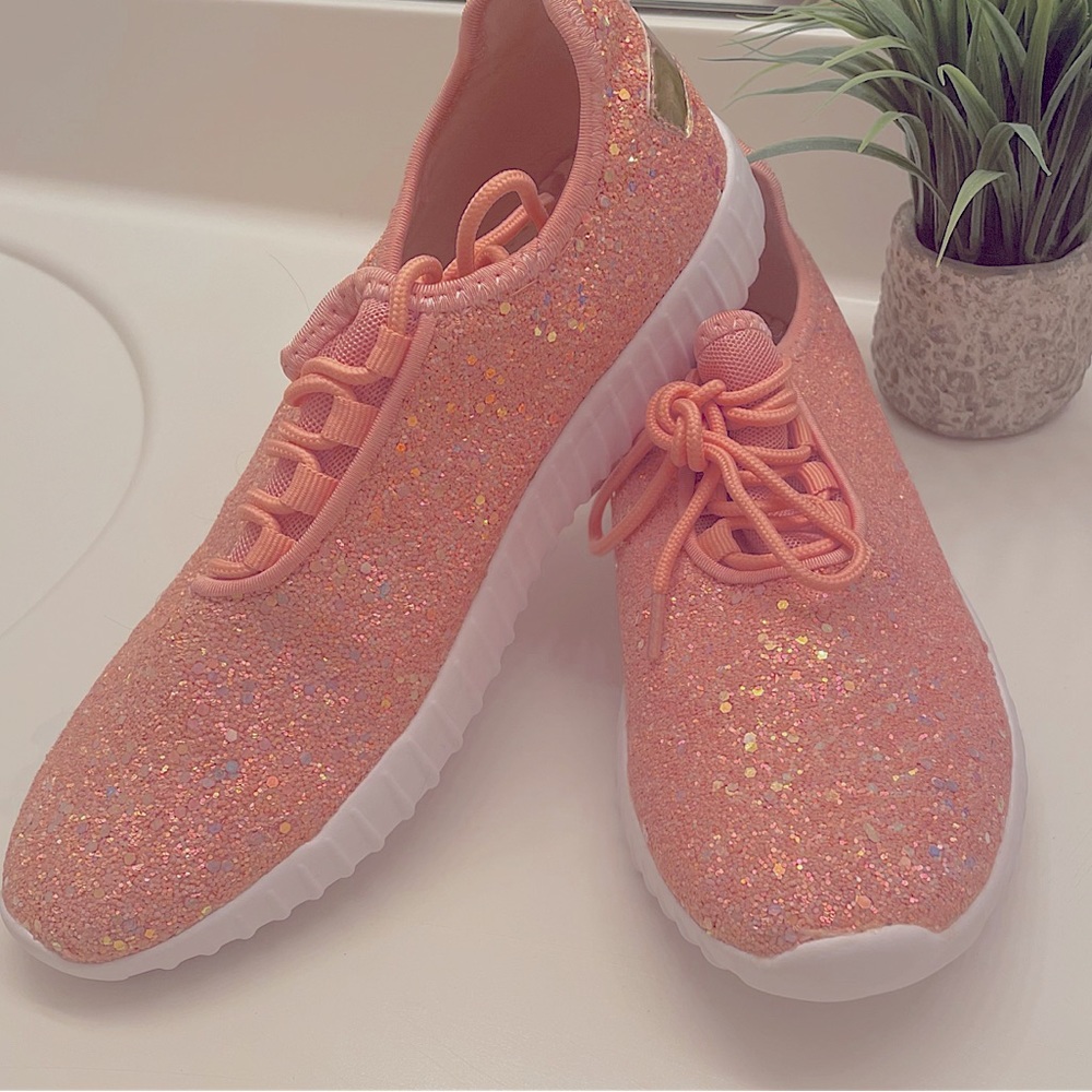 Pink Glittery Shoes